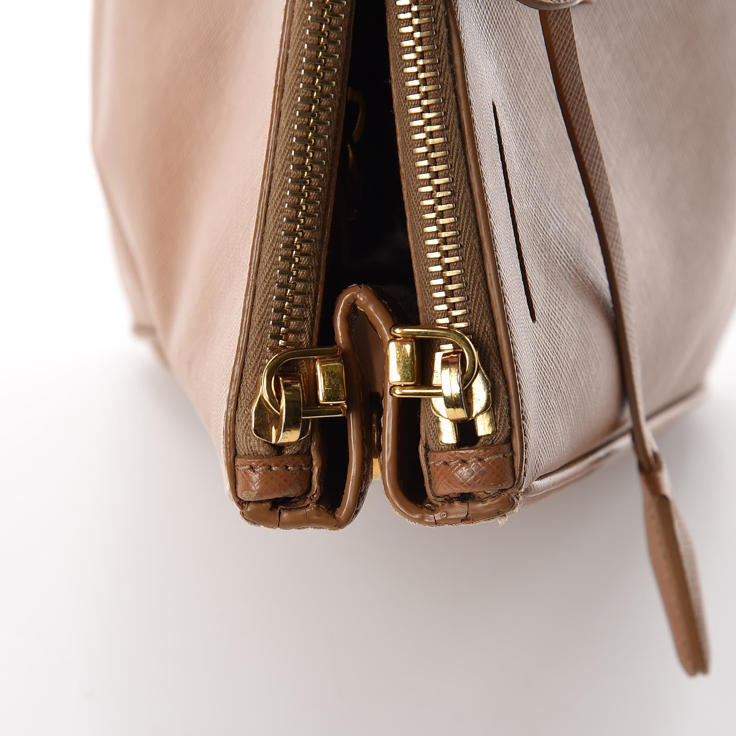 Prada Saffiano Large Galleria Double Zip Tote Caramel 21 of 21
