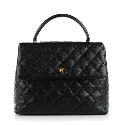 Chanel Caviar Quilted Jumbo Kelly Flap Black 1 of 9