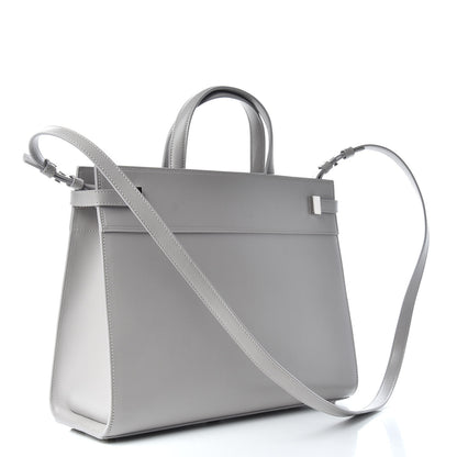 Saint Laurent Calfskin Small Manhattan Shopper Tote Granite 3 of 9