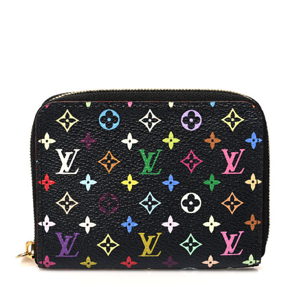 Louis Vuitton Monogram Multicolor Zippy Coin Purse Black Grenade 1 of 7