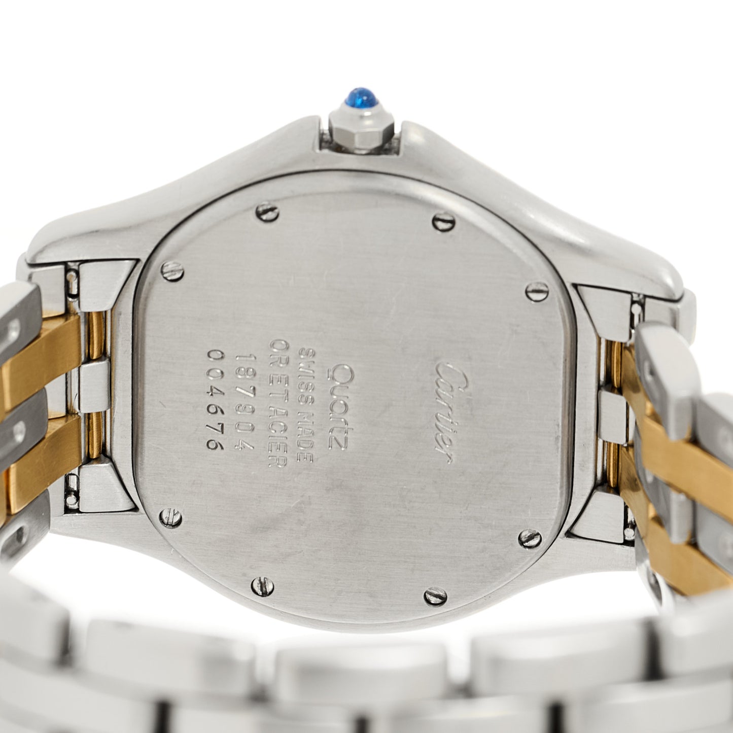 Stainless Steel 18K Yellow Gold 33mm Cougar Quartz Watch