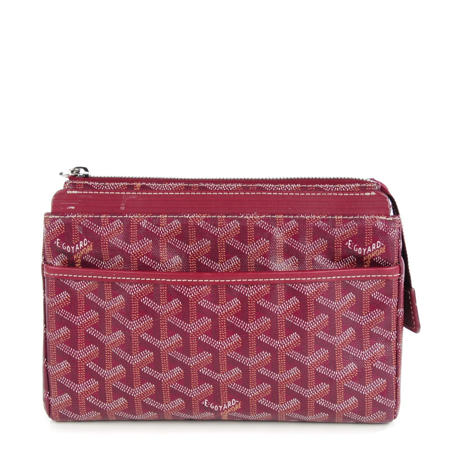 Goyardine Miroir Toiletry Bag PM Red