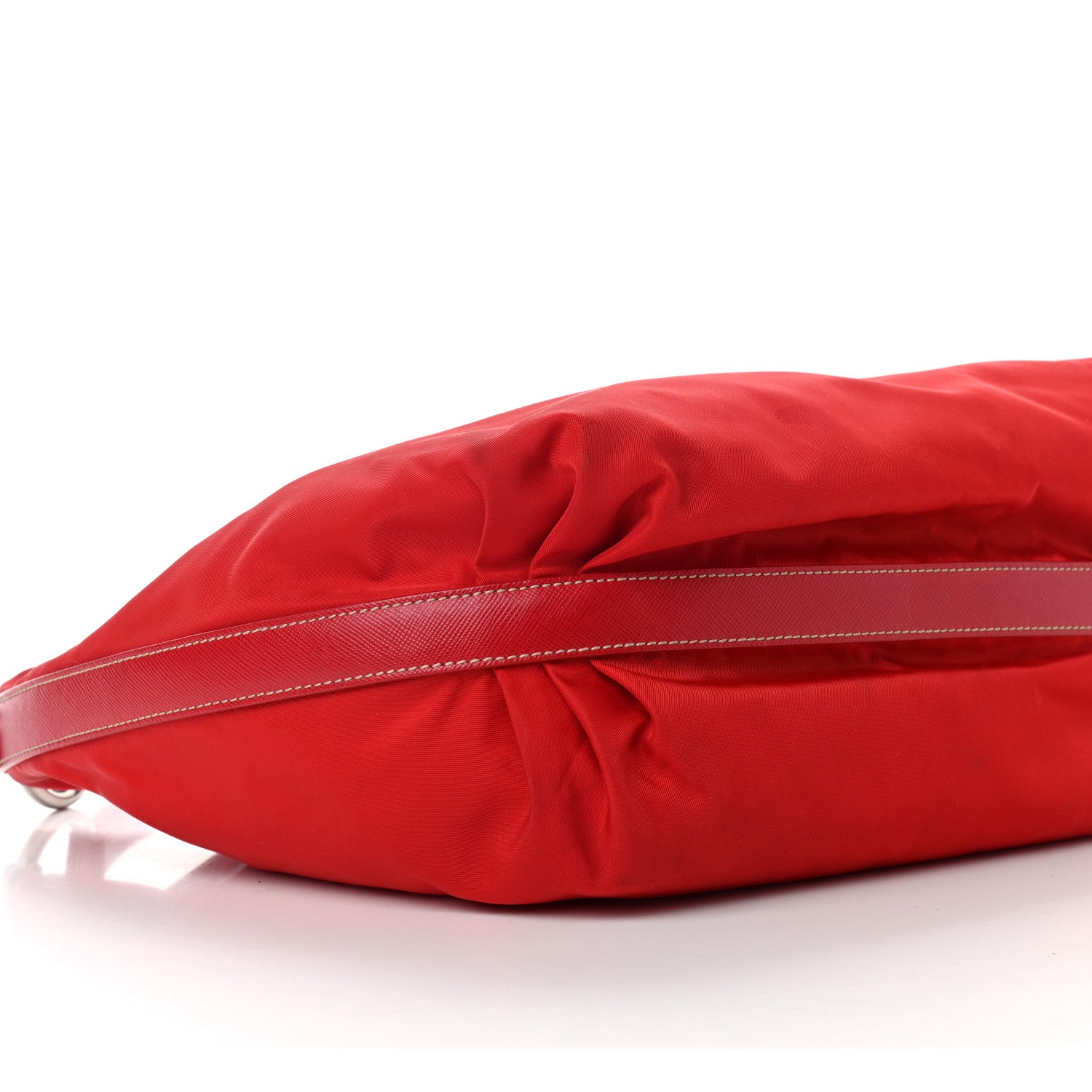 Prada Tessuto Nylon Saffiano Sacca Shoulder Bag Rosso 8 of 9