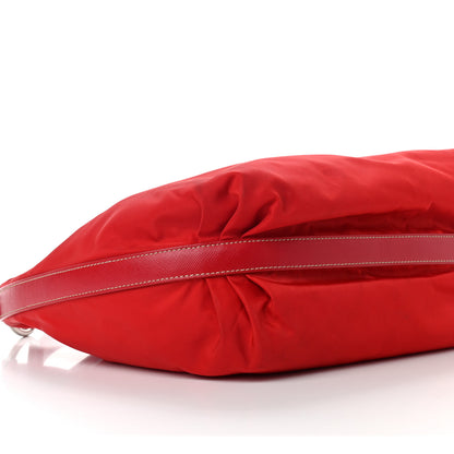 Prada Tessuto Nylon Saffiano Sacca Shoulder Bag Rosso 8 of 9