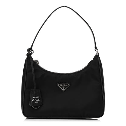Prada Tessuto Nylon Saffiano Mini Re-Edition 2005 Bag Black 1 of 14
