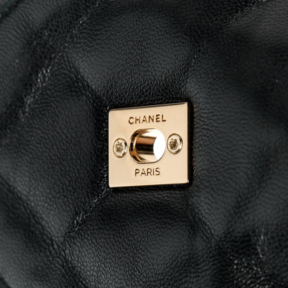 Chanel Lambskin Quilted CC Turnlock Loafers 41 Black 9 of 10