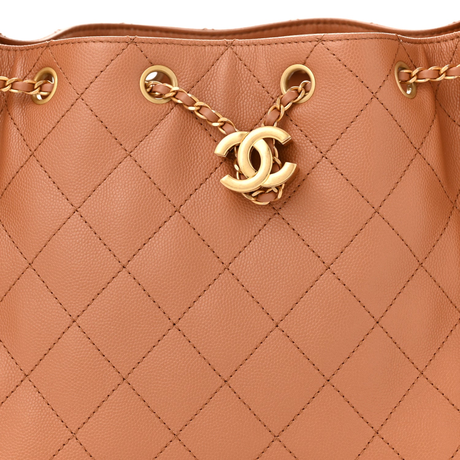 Chanel Caviar Quilted Small Chanel 25 Handbag Brown 8 of 11