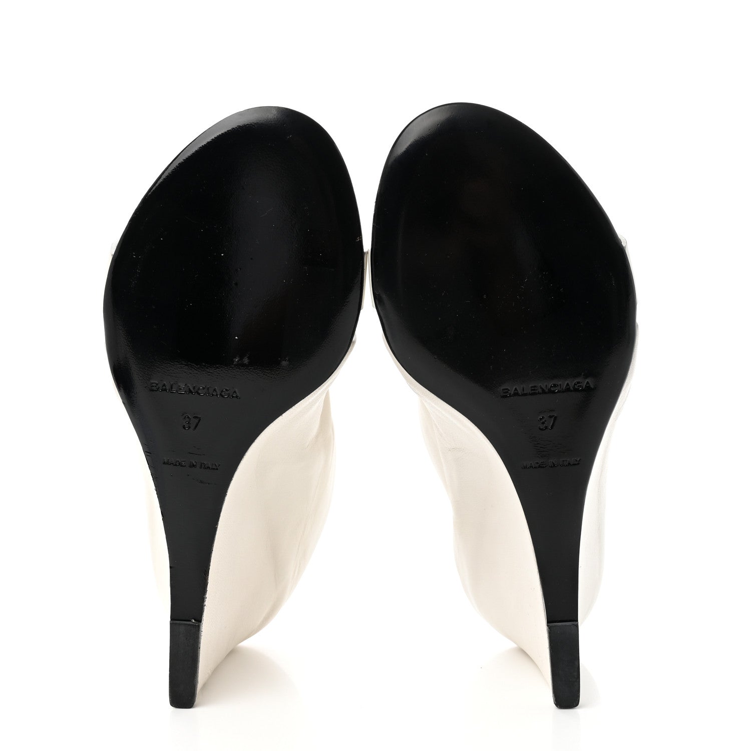 Balenciaga Smooth Nappa Opaque Wedge Sandals 37 White 5 of 30