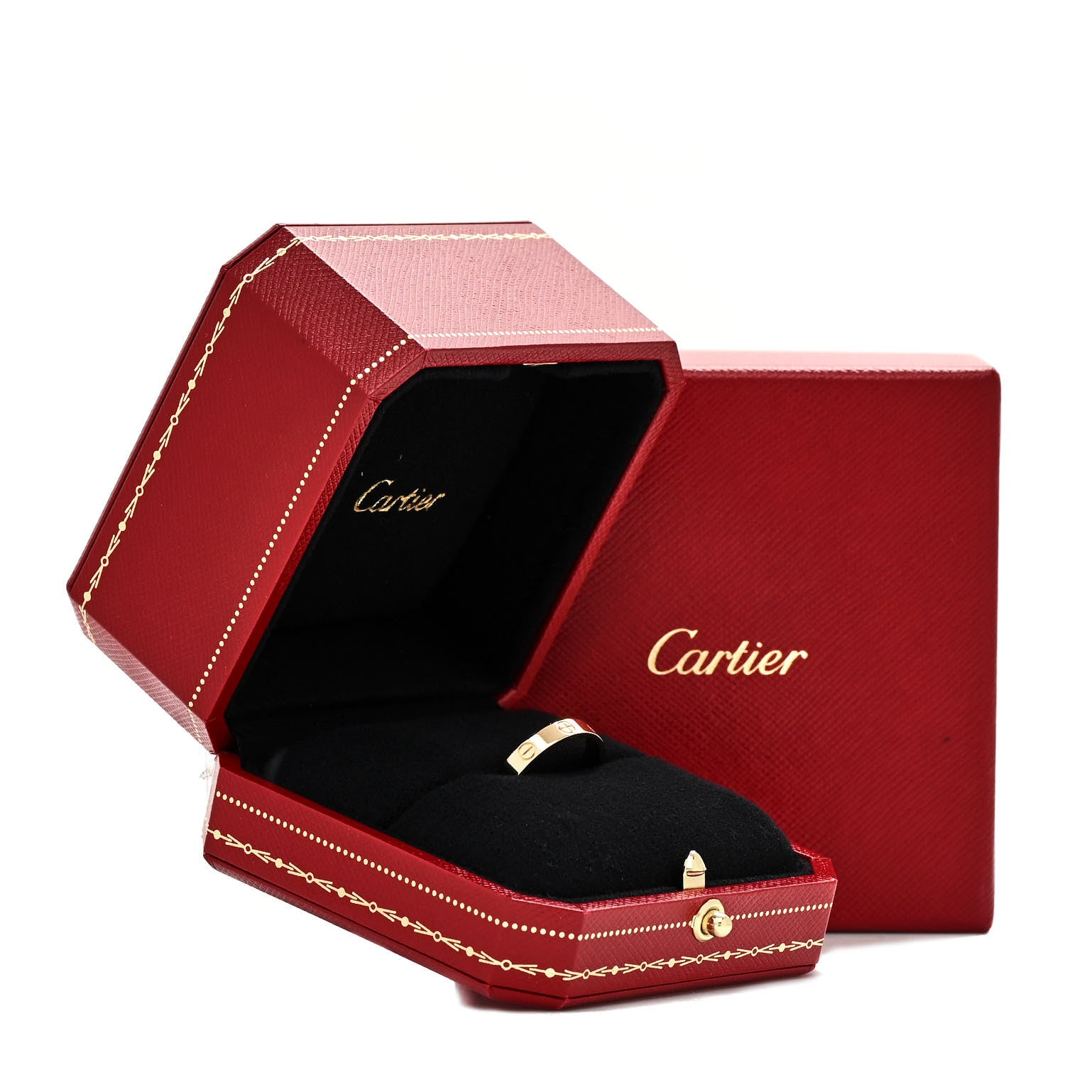 Cartier 18K Yellow Gold 3.5mm LOVE Wedding Band Ring 54 6.75 5 of 5