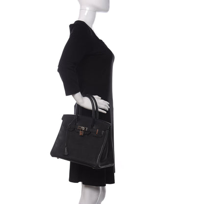 Hermes Epsom Birkin 30 Black 2 of 11