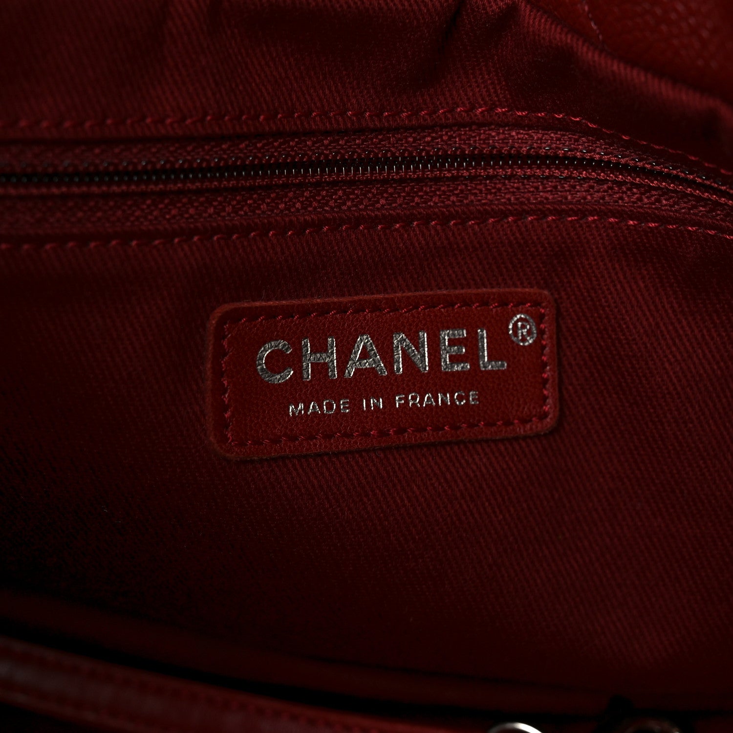 Chanel Caviar Quilted Large Timeless CC Soft Tote Dark Red 6 of 10
