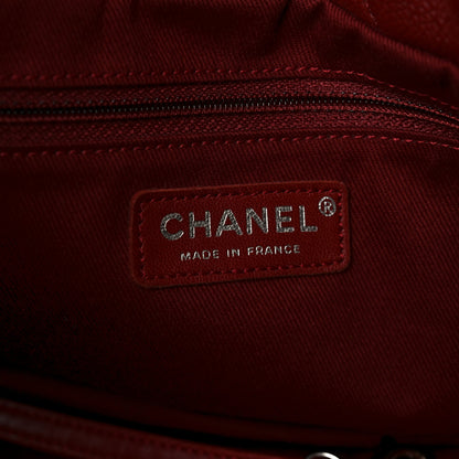 Chanel Caviar Quilted Large Timeless CC Soft Tote Dark Red 6 of 10
