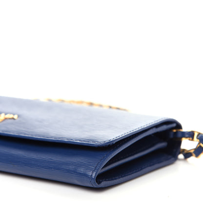 Prada Vitello Move Chain Wallet Bleuette 8 of 10