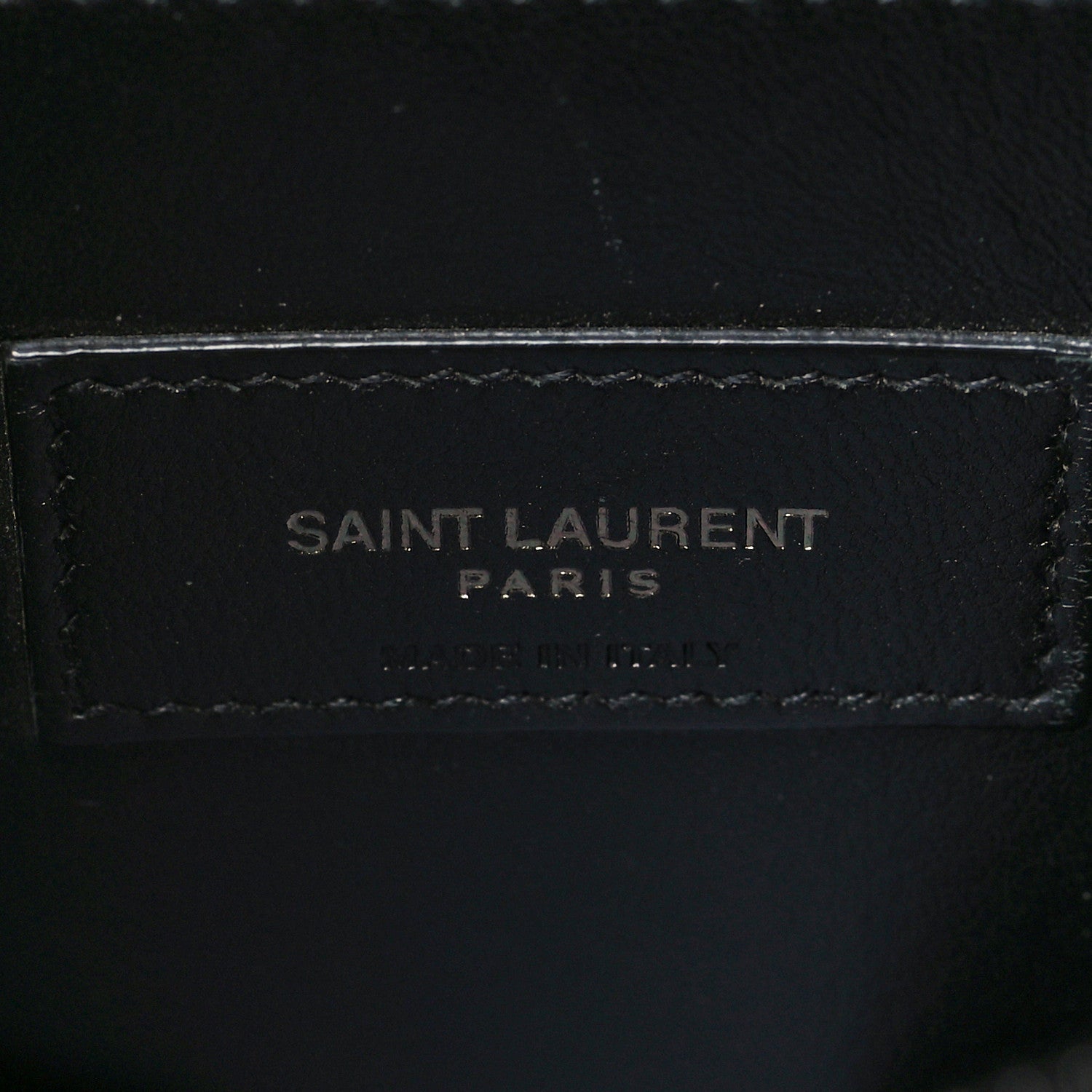 Saint Laurent Grain De Poudre Medium West Hollywood Monogram Fold-Over Black 6 of 7