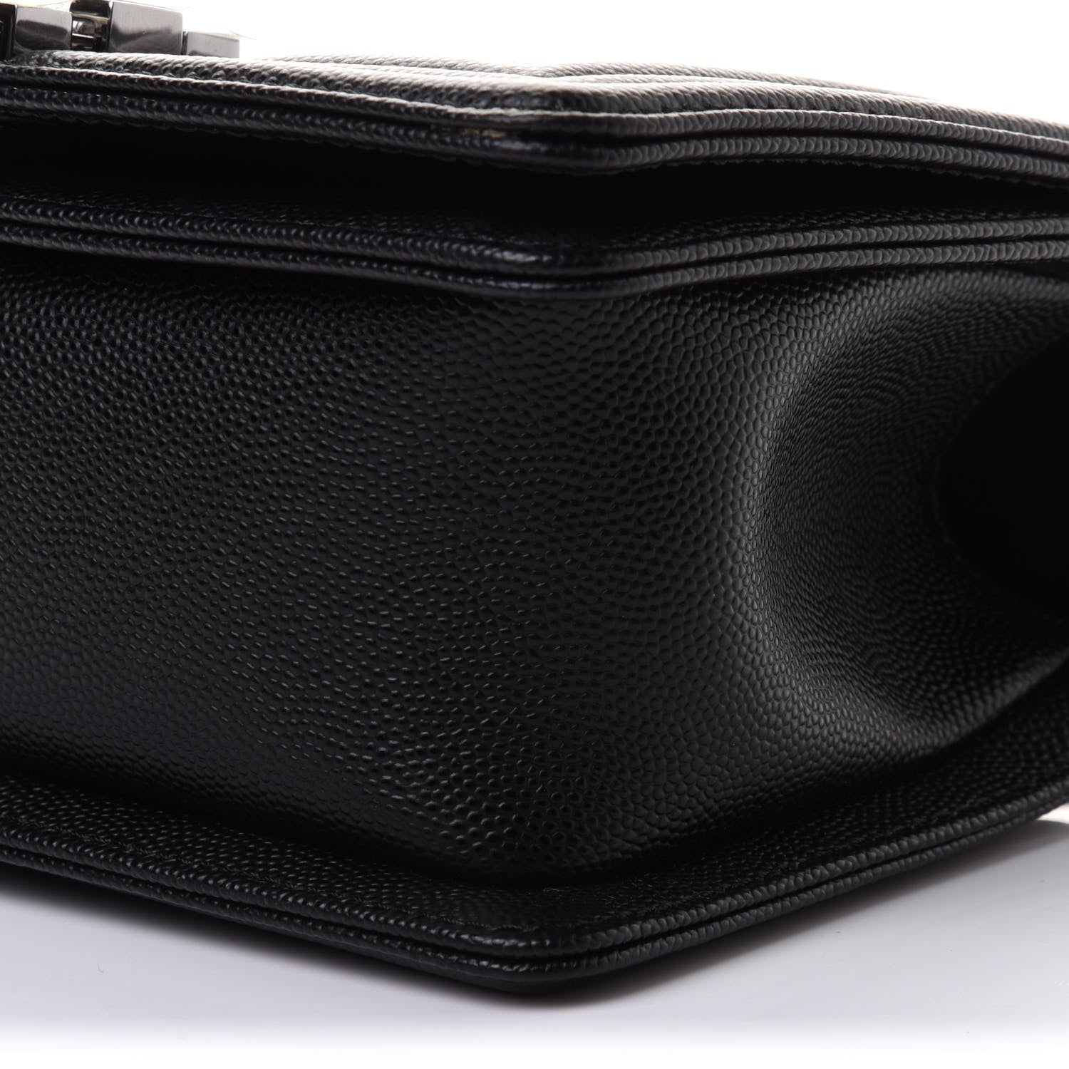 Chanel Caviar Chevron Quilted Small Boy Flap Black 10 of 11