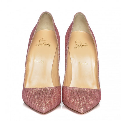 Christian Louboutin Glitter Tisse So Kate 120 Pumps 39.5 Poudre 2 of 7