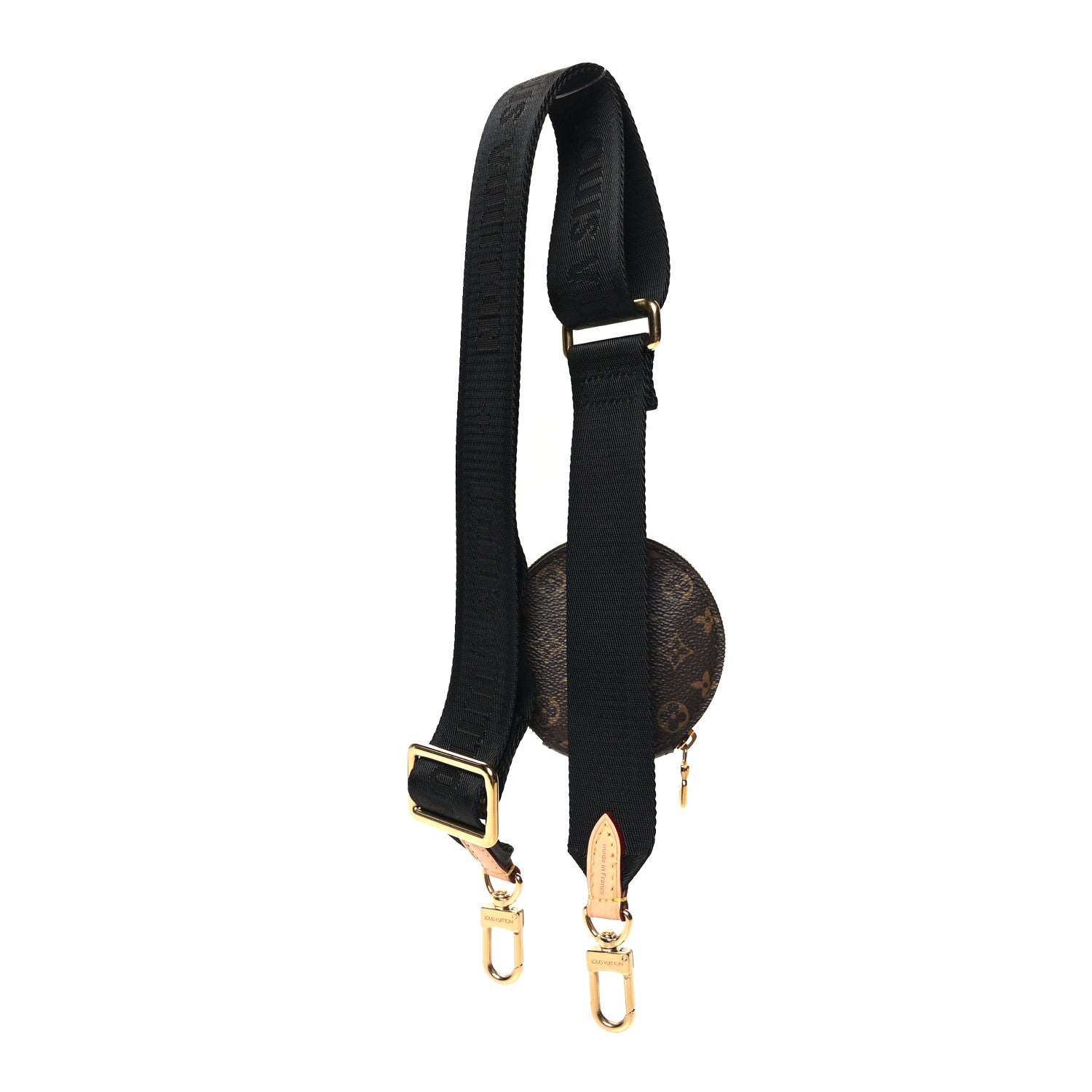 Louis Vuitton Nylon Monogram Strap with Coin Purse Black 2 of 6