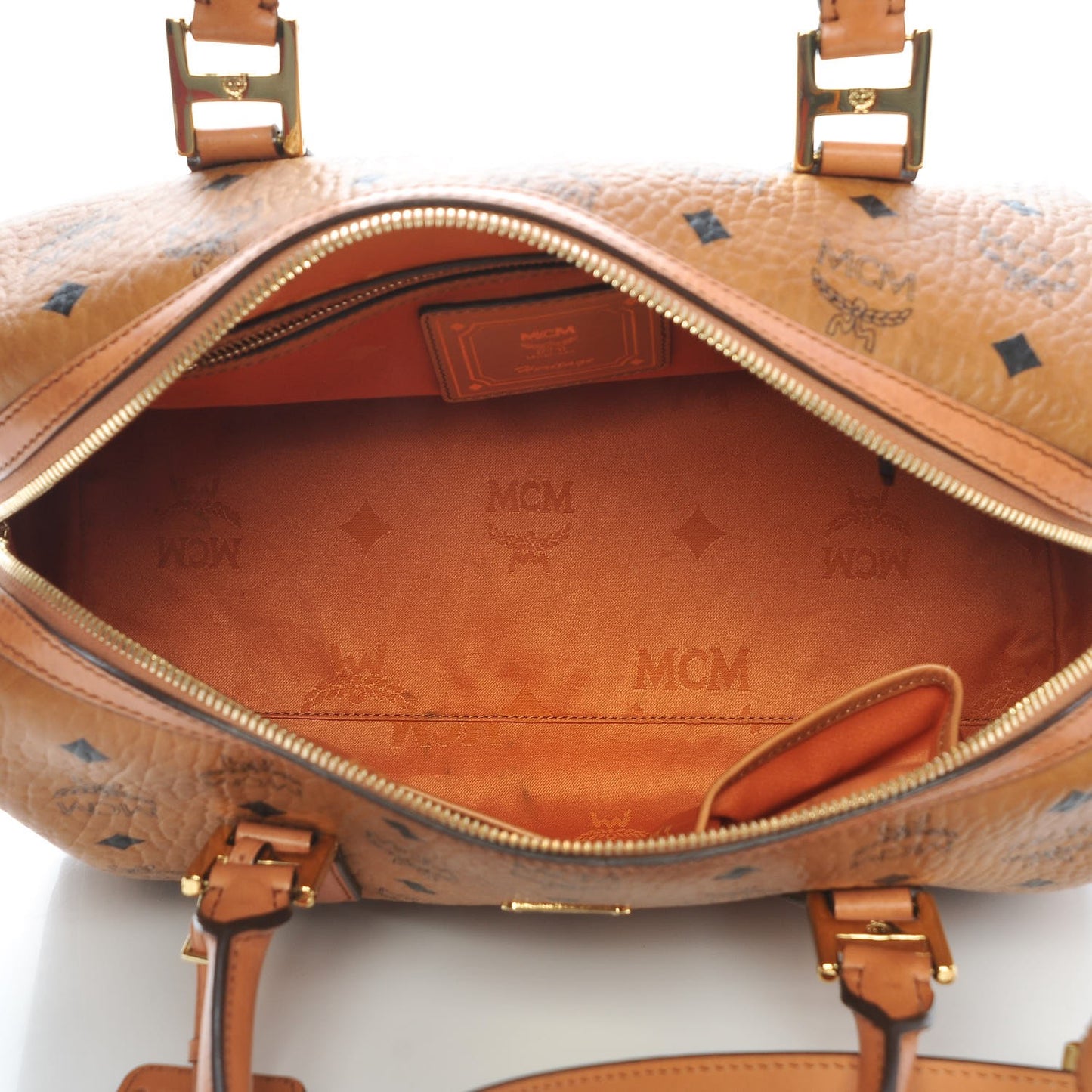 Visetos Essential Boston Bag Cognac