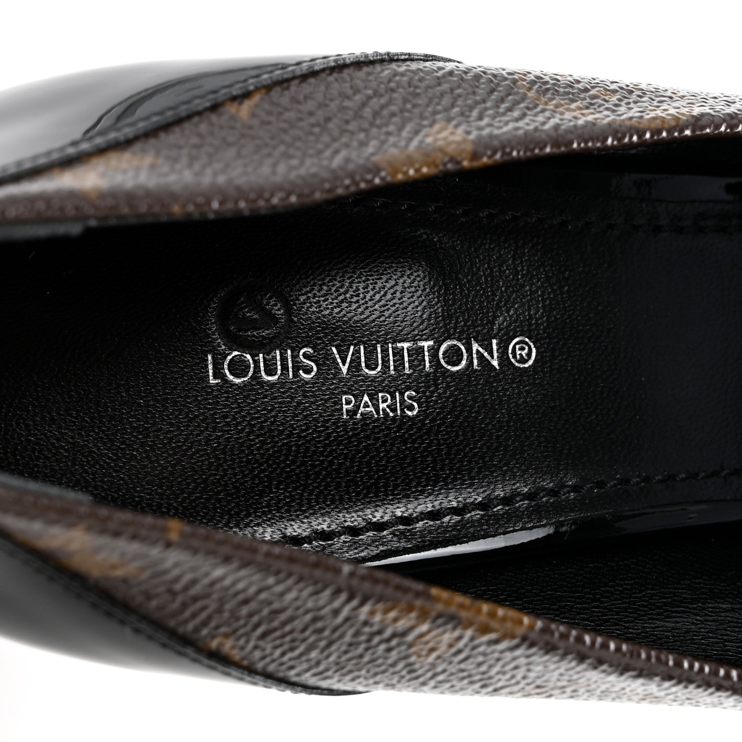 Louis Vuitton Monogram Cherie Pumps 38 Black 8 of 10