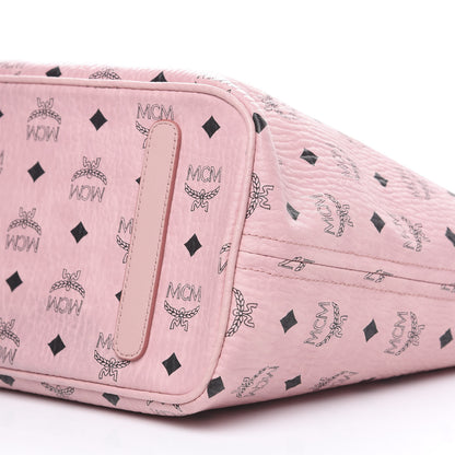 MCM Visetos Medium Anya Shopper Tote Light Pink 7 of 7