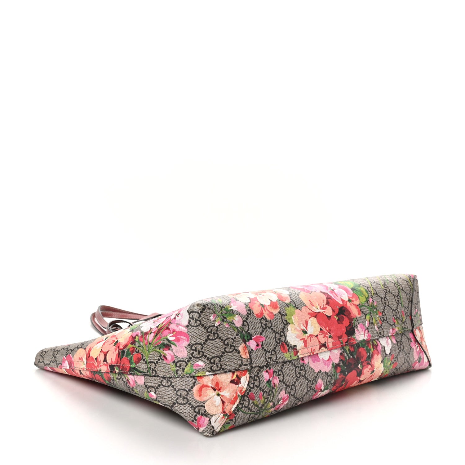 Gucci GG Supreme Monogram Blooms Medium Reversible Tote Beige Multicolor Dry Rose 6 of 19