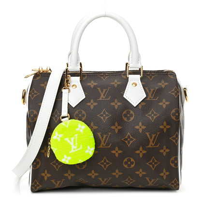 Louis Vuitton Monogram LV Match Speedy Bandouliere 25 White 1 of 10