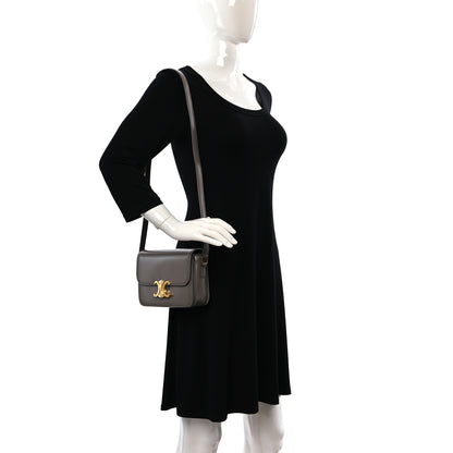 Celine Shiny Calfskin Small Triomphe Pebble 2 of 9