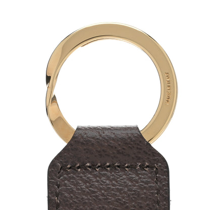 Gucci Nylon Textured Dollar Calfskin Web Ophidia Key Ring Green Red New Acero 3 of 3