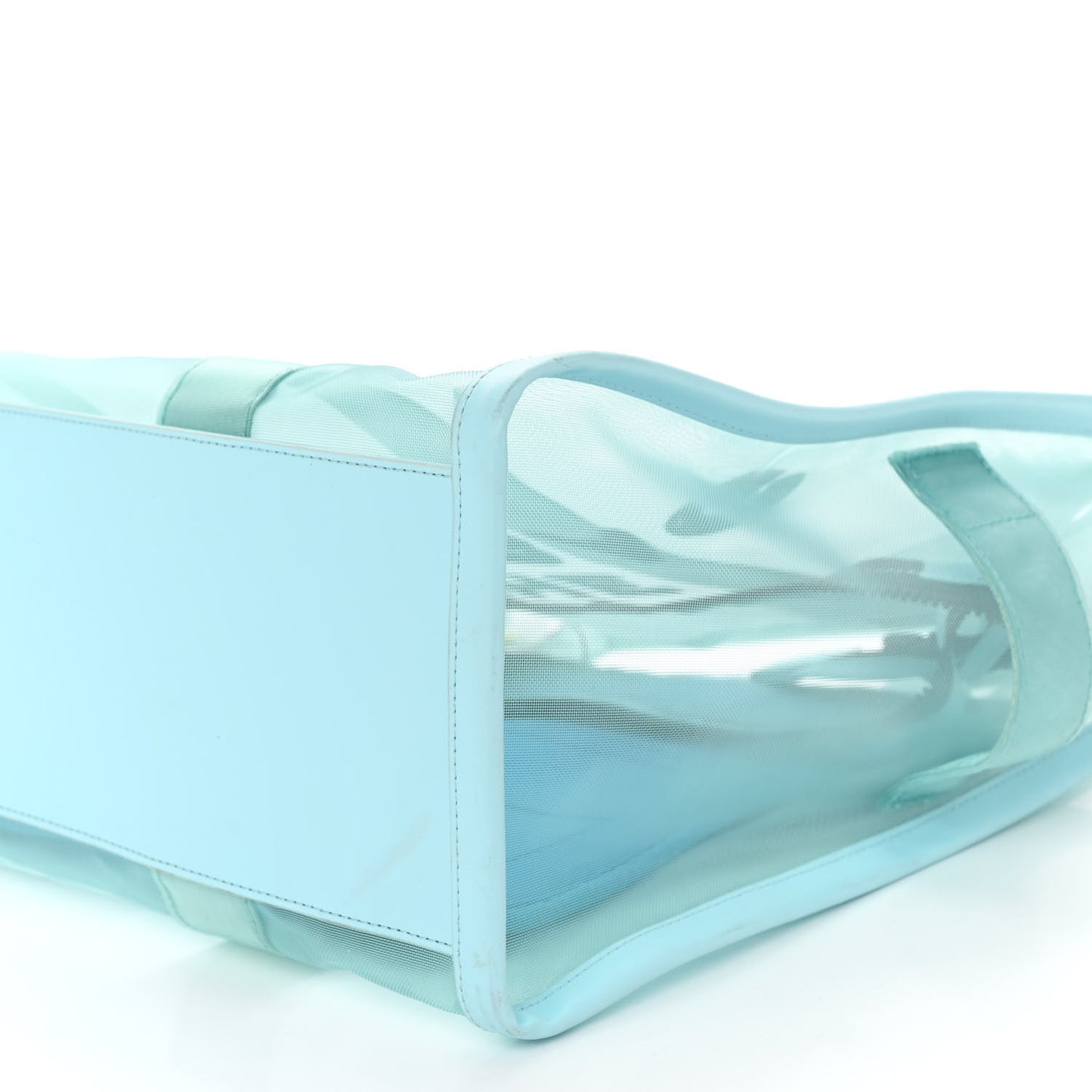 Nylon The Mesh Large Tote Bag Pale Blue