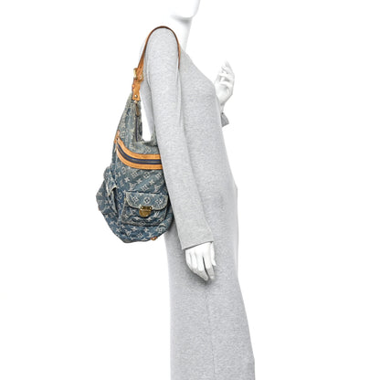 Louis Vuitton Denim Baggy GM Blue 2 of 13