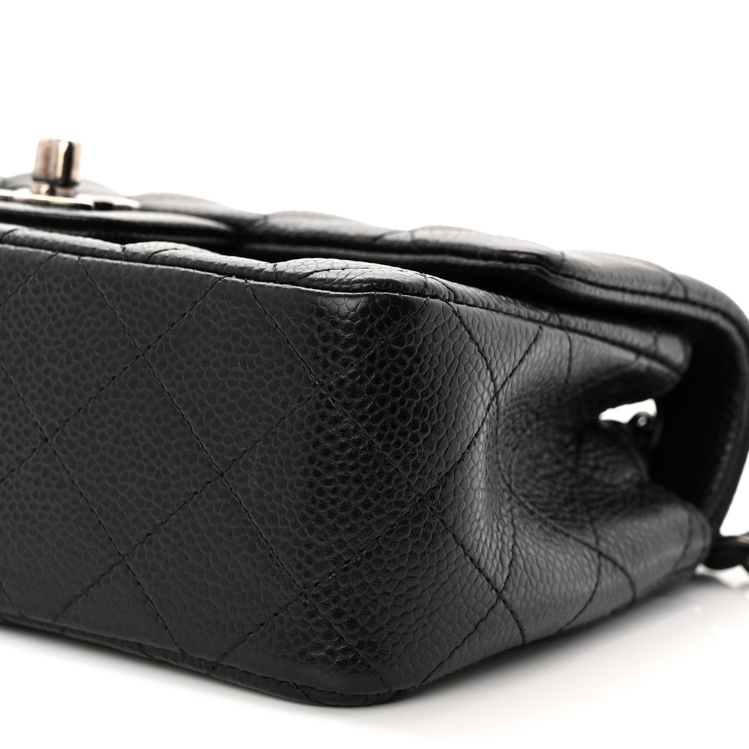 Chanel Caviar Quilted Mini Rectangular Flap Black 9 of 10