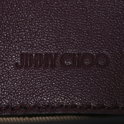 Jimmy Choo Calfskin Lizard Embossed Crystal Cheri Crossbody Bordeaux 6 of 13