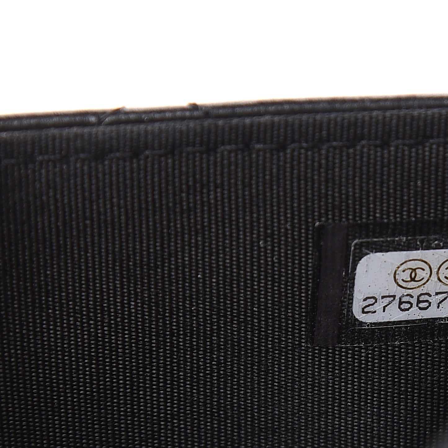 Lambskin Quilted Trendy CC Wallet On Chain WOC Black