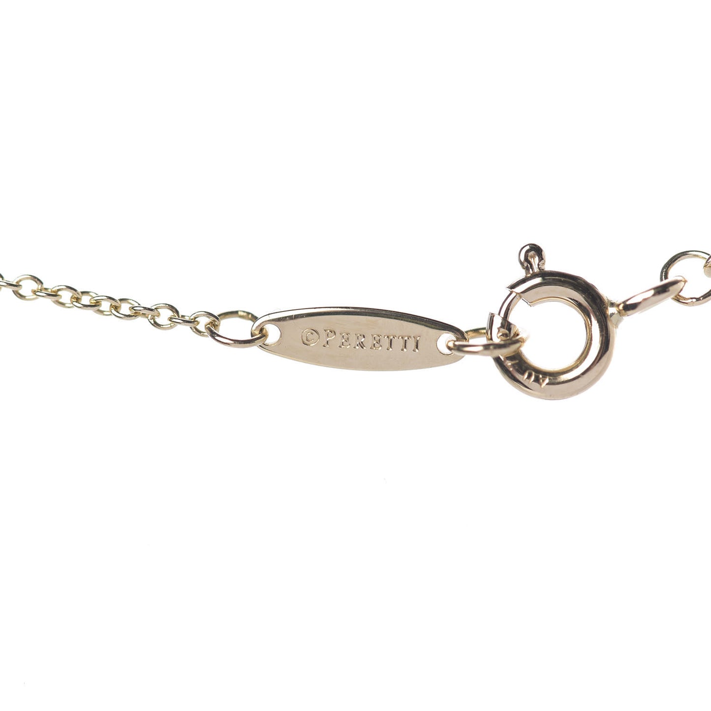 18K Yellow Gold Diamond .79ct Elsa Peretti Diamonds by the Yard Pendant Necklace