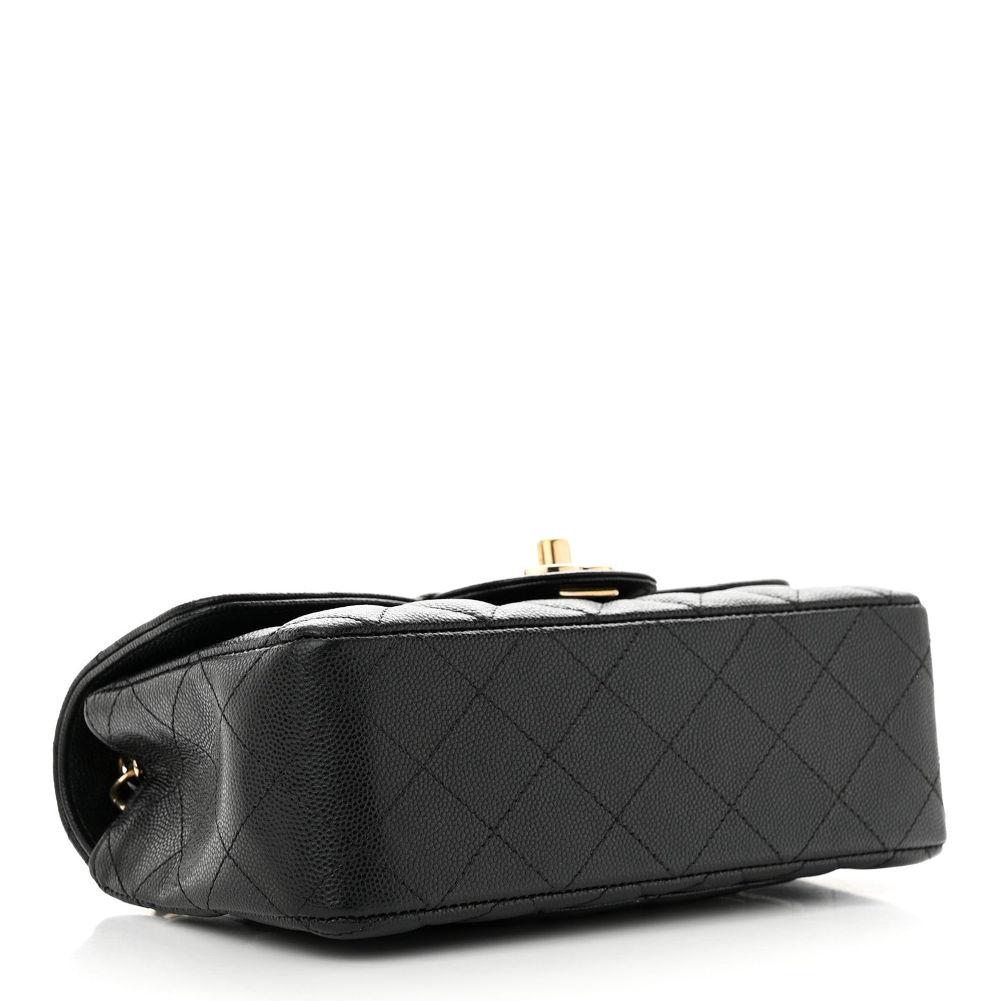 Caviar Quilted Mini Rectangular Flap Black