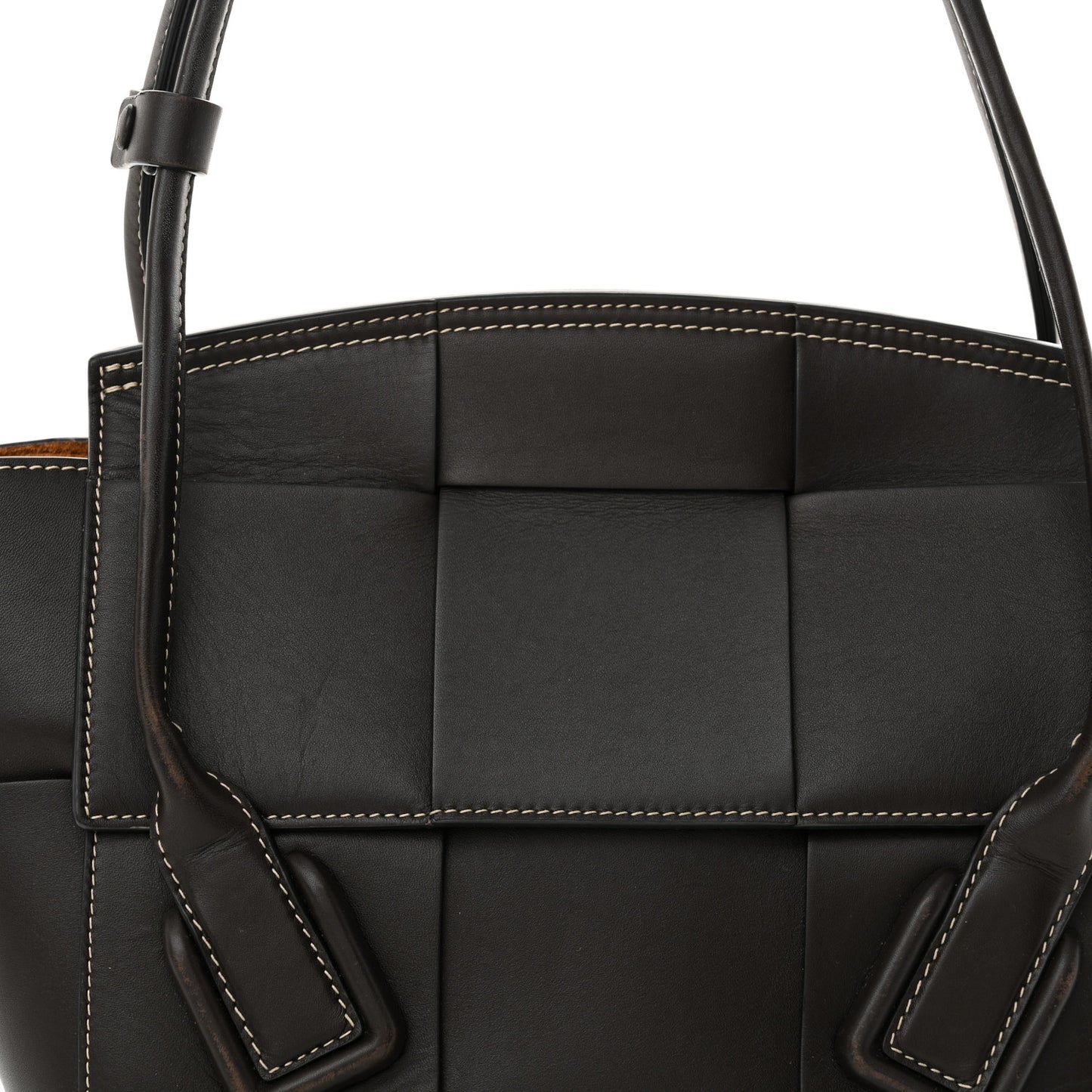 French Calfskin Maxi Intrecciato Small Arco Fondant