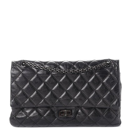 Chanel Metallic Aged Calfskin 2.55 Reissue 226 Flap So Black 1 of 10