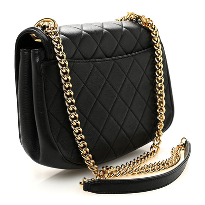 Chanel Calfskin Quilted Small Underline Flap Black 3 of 11