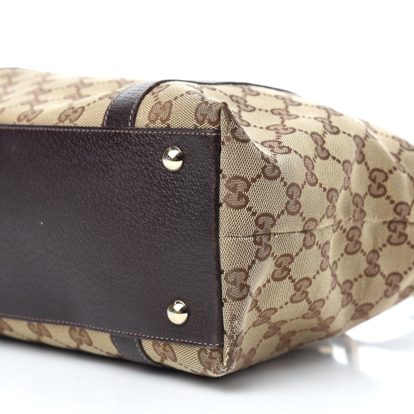 Monogram Medium Abbey Tote Dark Brown
