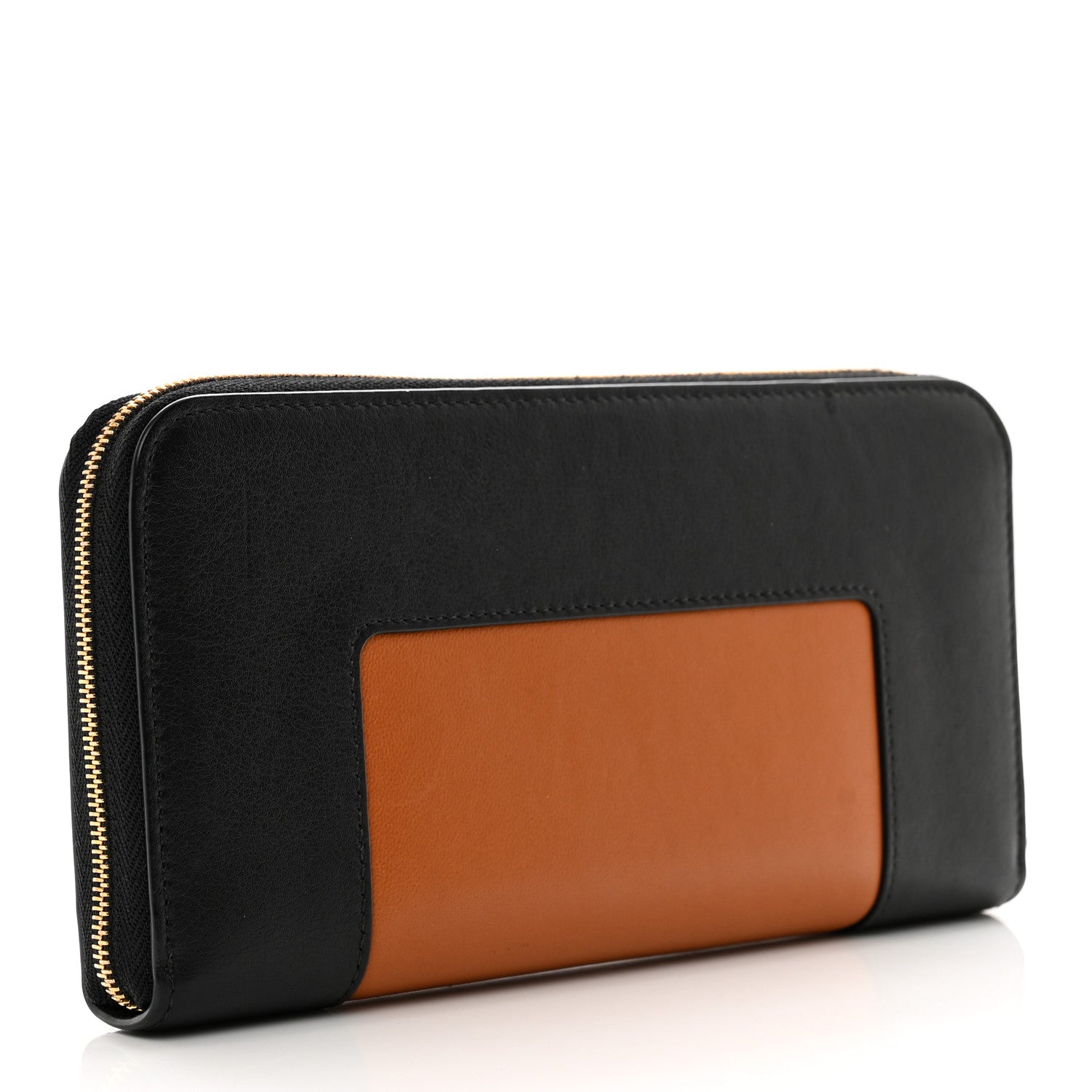 Mulberry Silky Calfskin Colorblock 12 Card Zip Around Wallet Nutmeg 4 of 8