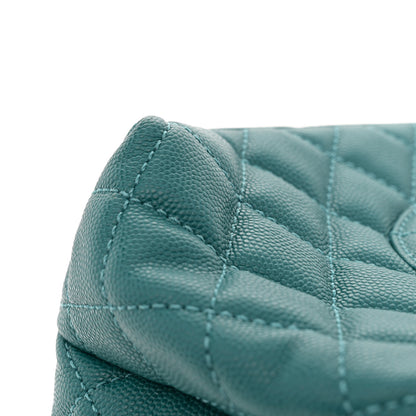 Chanel Caviar Quilted Small Coco Handle Flap Dark Turquoise 11 of 11