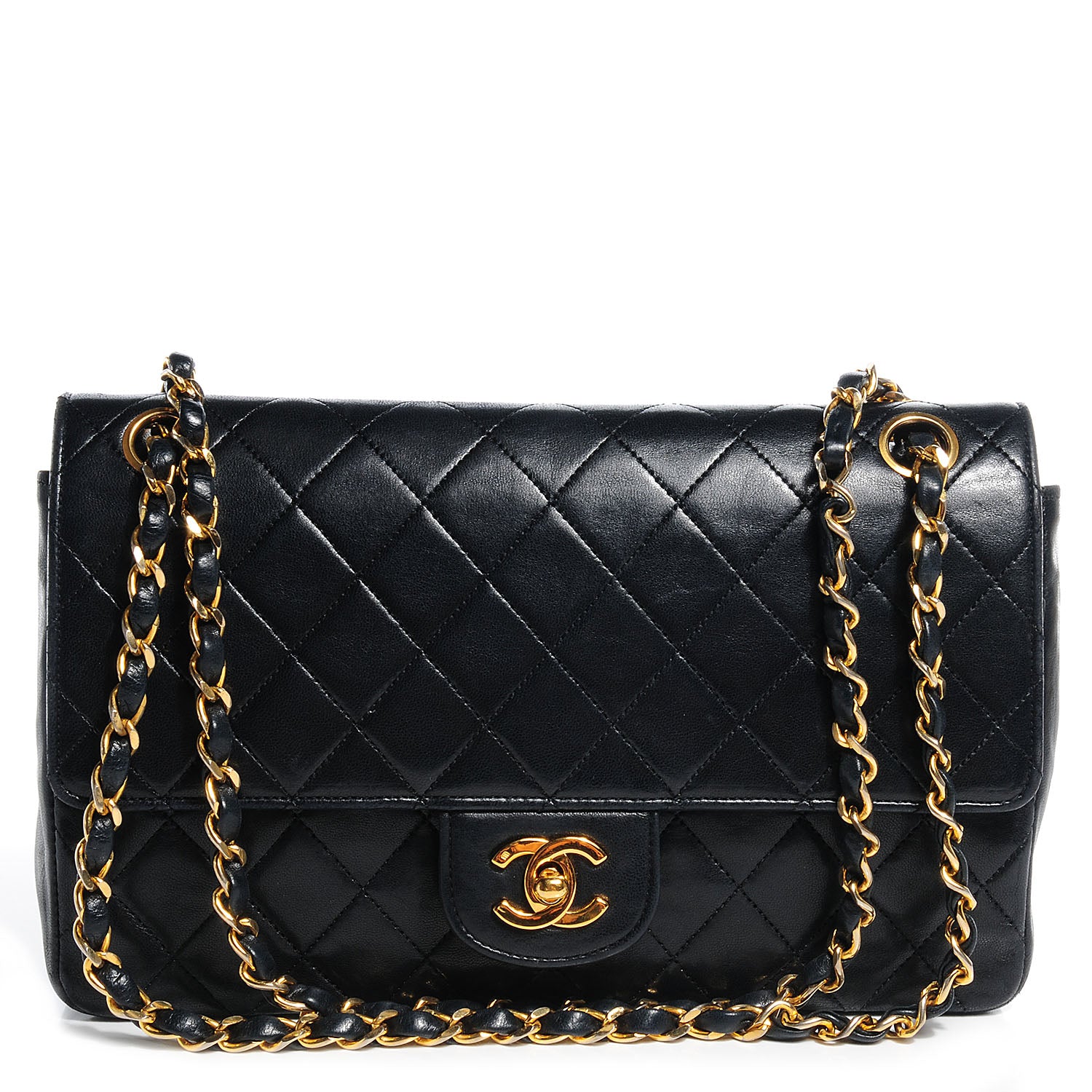 Chanel Lambskin Medium Double Flap Black 1 of 9