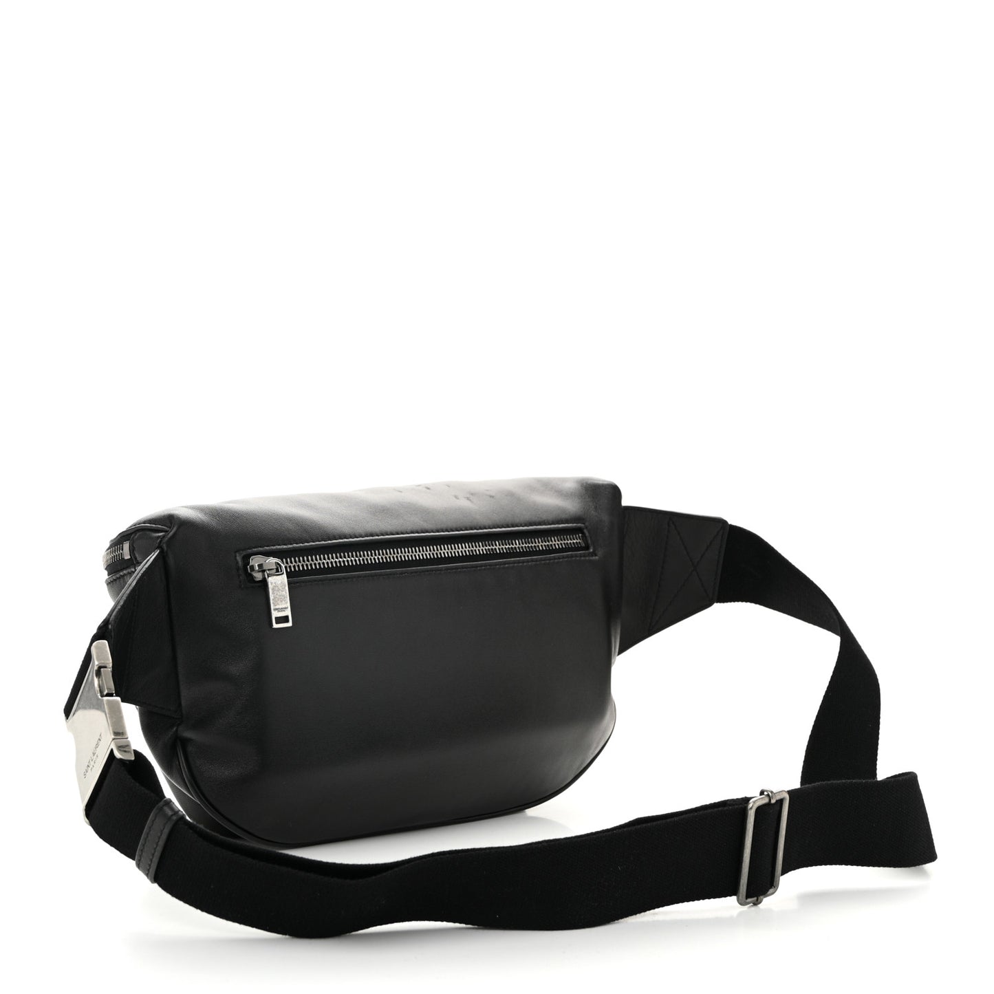 Lambskin Subway Belt Bag Black