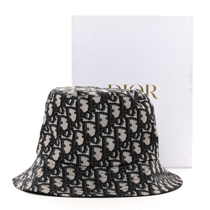 Christian Dior Oblique Jacquard Bucket Hat Blue 10 of 10