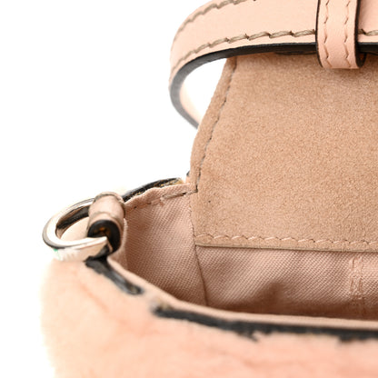 Fendi Shearling Vitello Dolce 3Baguette Shoulder Bag Pink 11 of 13
