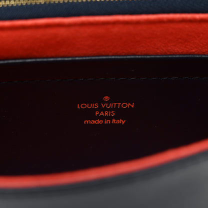Louis Vuitton Lambskin Embossed Monogram LV Garden Pochette Coussin Navy 6 of 7