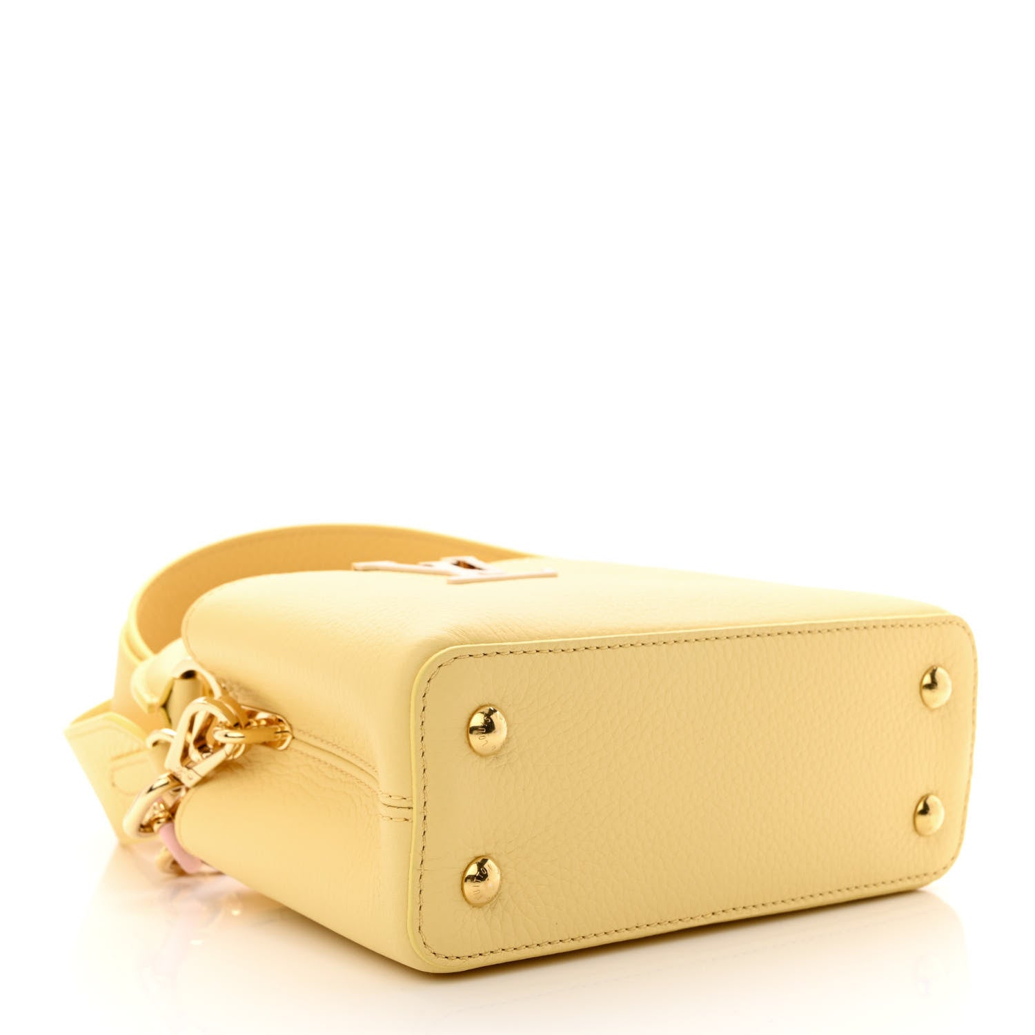 Louis Vuitton Taurillon Mini Capucines Jaune Plume 4 of 9