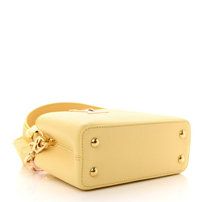 Louis Vuitton Taurillon Mini Capucines Jaune Plume 4 of 9