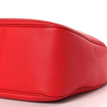 Versace Grained Calfskin La Medusa Bucket Bag Red 7 of 8