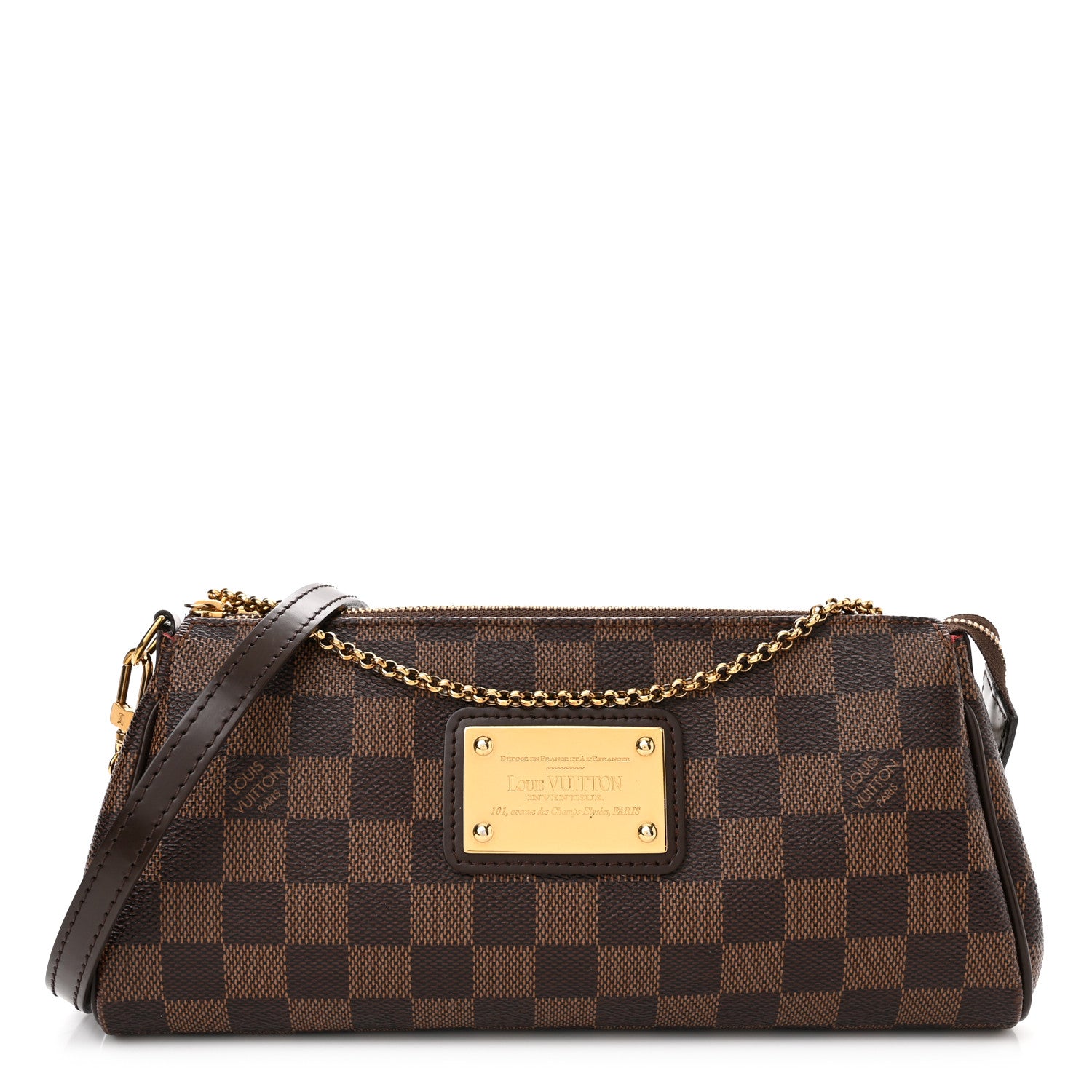 Louis Vuitton Damier Ebene Eva Clutch 1 of 11